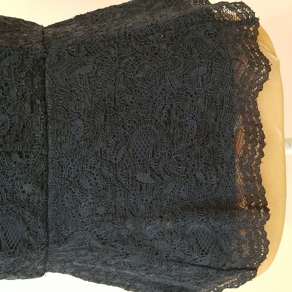 SOLD Forever 21 blue lace peplum top, size M - Picture 7 of 11